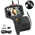 Produktbild: Endoskopkamera Dreifachlinse 5' IPS-Bildschirm 854x480 Inspektionskamera 5m Kabel Rohrkamera 5000mAh Akku für 5-6Std. Kanalkamera IP67 Endoskop
