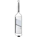 Produktbild: Julienneschneider RÖSLE, silber (edelstahlfarben), B:10,5cm H:3,5cm L:43,5cm, Edelstahl 18/10, Küchenschneider, Hobel mit 3 Einsätzen und Aufhängeöse, Edelstahl 18/10