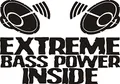Produktbild: NetSpares Plott Aufkleber Extreme Bass Power Autoaufkleber Sticker Tuning Shocker