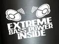 Produktbild: Plott Aufkleber Extreme Bass Power Autoaufkleber Sticker Tuning Shocker