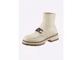 Produktbild: Stiefelette HEINE, Damen, Gr. 38, beige (creme), Glattleder, Leder, Rindsleder, Synthetik, Schuhe Stiefelette