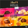 Produktbild: Lindt Schokolade HELLO 4 Good Vibes | 164g | 4 verschiedene HELLO Pralinen zum Teilen oder selber genießen | Schokoladengeschenk