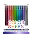 Produktbild: 810104682428 Długopisy żelowe metaliczne Color Sheen 12szt Ooly