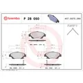 Produktbild: BREMBO P 28 050X Bremsbeläge Vorne für Jazz City CR-Z Civic Shuttle Insight