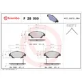 Produktbild: Bremsbelagsatz BREMBO P 28 050X, Xtra, Vorne