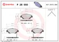 Produktbild: Vorderachse BREMBO P 28 050X Bremsbelagsatz, Scheibenbremse für HONDA,HONDA (DON