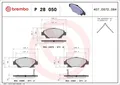 Produktbild: Bremsbelagsatz, Scheibenbremse BREMBO P 28 050X HONDA CR-Z (ZF) 1.5 2010-2013