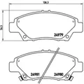 Produktbild: BREMBO Bremsbeläge Bremsbelegsatz vorne System Akebono für Honda Jazz IV