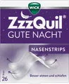 Produktbild: WICK Pharma - Zweigniederla Wick ZzzQuil Gute Nacht Nasenstrips 26 Stück - 26 Pflaster 19380755