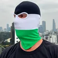 Produktbild: PGWEAR Sturmhaube in schwarz weiß grün Maske Balaclava Ultras Hooligans Motorrad