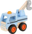 Produktbild: Small foot 12446 - Abschleppwagen mit Ladekran, Holz, Länge: 19cm