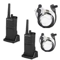 Produktbild: 2er Set Motorola XT 420 kmpl mit Standlader Akku & Securityheadset Metallgehäuse