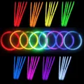 Produktbild: Knicklichter Set 500 Stück - Leuchtstäbe inkl. Verbinder zum Armreifen in 8 Farben | Bis zu 7h Leuchtdauer | Partylichter für Festival, Camping, Disco, Bar, Club, Notfallbeleuchtung
