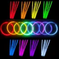 Produktbild: 500x Knicklichter Leuchstäbe Glowsticks Neonstab Armreifen 8 Farben Party Neon