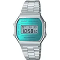 Produktbild: CASIO Unisex Erwachsene Armbanduhr Digital Quarz Edelstahl A168WEM-2EF