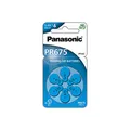 Produktbild: Panasonic PR675 Zink-Luft-Batterien für Hörgeräte, Typ 675, 1.4V, Hörgerätbatterien, 6 Stück, blau, 5410853057048