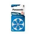 Produktbild: 6x Batterie PR44 675A V675 1,45V Panasonic Knopfzelle für Hörgergäte