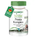 Produktbild: Fairvital | Prosta Komplex - VEGAN - HOCHDOSIERT - 90 Kapseln - mit Selen, Zink, Sägepalme, Lycopin, Beta-Sitosterol & Opuntia