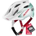 Produktbild: Alpina Carapax JR. - Leichter, Robuster & Sicherer Fahrradhelm Mit Fliegennetz & Optionalen LED-Licht Für Kinder, Pistachio-Cherry matt, 51-56 cm
