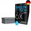 Produktbild: XXL 6 Brillentücher 30x30cm – Brillenputztücher aus Microfaser für die prof
