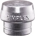 Produktbild: Schonhammerkopf SIMPLEX Kopf-Ø 80 mm Weichmetall silber hart HALDER