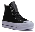 Produktbild: CONVERSE 561675C A-Ct Wie Lift Hi Schnürer Vergnügen Schwarz Weiß Größe UK 3 - 9