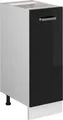 Produktbild: Vicco Apothekerschrank R-Line, 30 cm ohne Arbeitsplatte, Schwarz Hochglanz/Weiß