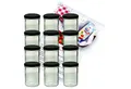 Produktbild: MamboCat Einmachglas 12er Set Sturzglas 435 ml Marmeladenglas To 82 schwarzer Deckel, Glas