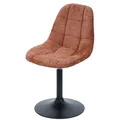 Produktbild: Mendler Esszimmerstuhl HWC-A60, Küchenstuhl Stuhl Drehstuhl, Stahl FSC® Stoff/Textil Chenille (465g/m²) - terrakotta