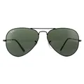 Produktbild: Ray-Ban Sonnenbrille Aviator Metal II RB3689 914831 Schwarz Grün