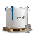 Produktbild: Granitpflaster Pflastersteine Kleinpflaster Granit Pflaster Stein Garten Rasenkante Naturstein Gespalten Grau 7/9cm 1.000kg BigBag / 1 Palette