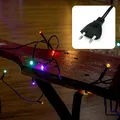 Produktbild: hellum Lichterkette 35 LED, 5,10m Länge, Lichterkette innen, klassisch warmweiß, <59lm, grün mit Stecker, für Weihnachtsbaum 151015