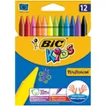 Produktbild: BIC KIDS Wachsmalkreide Plastidecor, 12er Kartonetui, Sie erhalten 1 Packung, Packungsinhalt: 12 er Etui