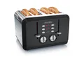 Produktbild: Arendo Toaster 4-Scheiben, Automatik, Edelstahl, Wärmeisolierendes Doppelwandgehäuse, 4 kurze Schlitze, für 4 Scheiben, 1630 W, Bräunungsgrad 1-6, Aufwärm- & Auftaufunktion, GS-zertifiziert
