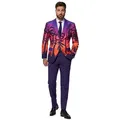 Produktbild: Opposuits Partyanzug Suave Sunset Kostüm Anzug - Sakko für Karneval, Südsee-Feeling in Anzugform lila 48