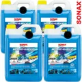 Produktbild: 4x SONAX AntiFrost+KlarSicht Konzentrat Scheibenfrostschutz Scheibenreiniger 5L