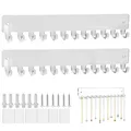 Produktbild: Schmuckhalter Wand Halsketten Ständer Kettenaufhänger Wandhalterung mit 12 Ha...