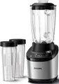 Produktbild: Philips Standmixer HR3760/10 7000 Series, mit ProBlend Ultra-Technologie, 1500 W, 2L-Glasbehälter und Schnellauswahlprogrammen, Metallic/Schwarz