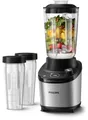 Produktbild: Philips Standmixer Avance Collection ProBlend inkl. 2 Trinkflaschen, 1.5 L, 1400 W, Metall/Glas (HR3760/10)