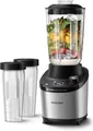 Produktbild: Philips 7000 Series Hochleistungsstandmixer – ProBlend Ultra Technologie, 1.500 W, 2-L-Glasbehälter, Schnellauswahlprogramme für Smoothies & Suppen, HomeID App, Spülmaschinenfeste Teile (HR3760/10)