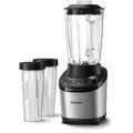 Produktbild: Philips Standmixer Avance Collection inkl. 2 Trinkflaschen, Metall (HR3760/10)