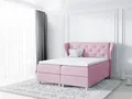 Produktbild: Boxspringbett Schlafzimmerbett ARIANNA 140x200cm Stoff Rose