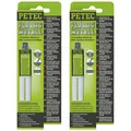 Produktbild: Petec 2x Flüssig Metall 2K Epoxidharz Kleber Füllen Spachtel Kleben 44g
