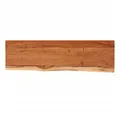 Produktbild: vidaXL Tischplatte Wandregal 60x20x2,5 cm Rechteckig Massivholz Baumkante (1 St)