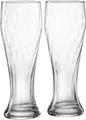 Produktbild: Noa Weizenbierglas Set 2 tlg 660 ml zeitloses Design Wellen Struktur