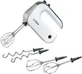 Produktbild: BOSCH Handmixer Styline MFQ4835DE, 2x Rührbesen, Knethaken Edelst., 5 Stufen, weiß, 575 W, Turbotaste, ergon. Soft-Touch-Griff, Made in Europe