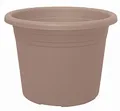 Produktbild: Geli Cylindro Thermo-Blumentopf, rund, aus Kunststoff, Taupe 40, 35 cm