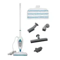 Produktbild: BLACK+DECKER 1300W 5-in-1 Dampfbesen Steam Mop (Dampfreiniger für hygienische, gründliche Sauberkeit, 5-teiliges Zubehörset + herausnehmbares Handdampfgerät, einfache Bedienbarkeit) FSMH13E5-QS