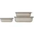 Produktbild: Mepal Cirqula Multischüsselset rechteckig flach 3 teilig 500 / 1000 / 2000 ml nordic white