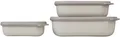 Produktbild: Mepal Cirqula Multischüssel-Set, rechteckig, 3-teilig, flach, nordic white
